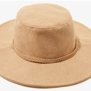 NWT ASN Harper Felt Hat Tan Oatmeal OS Braided Detail